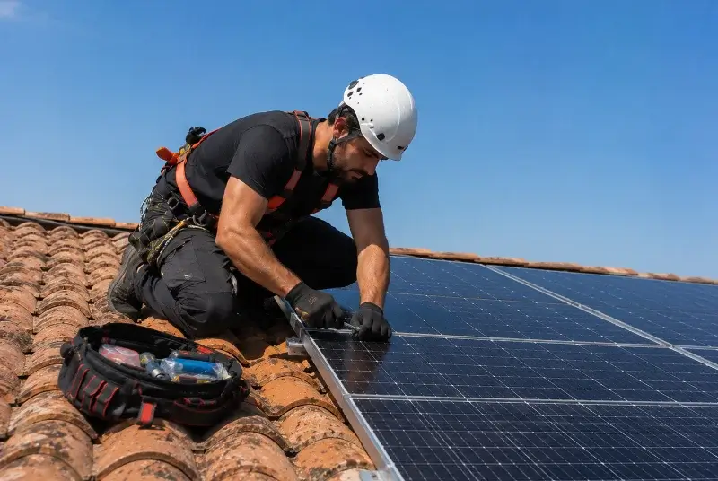 Maintenance et monitoring de panneaux solaires à Agonac